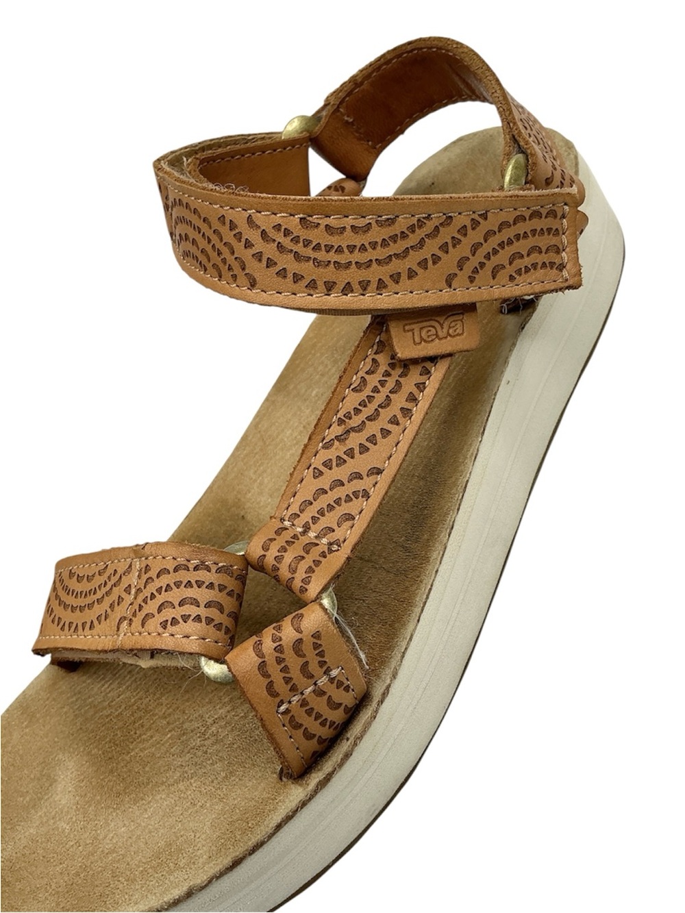 Teva Platform Strappy Leather Sandals